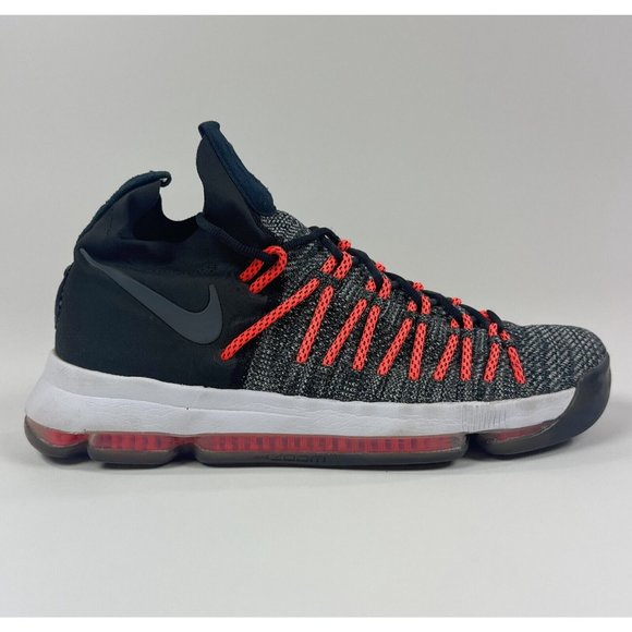 Nike Other - Nike KD 9 Elite Mens 9.5 Dark Gray Orange Basketball Shoes Sneakers 878637-010